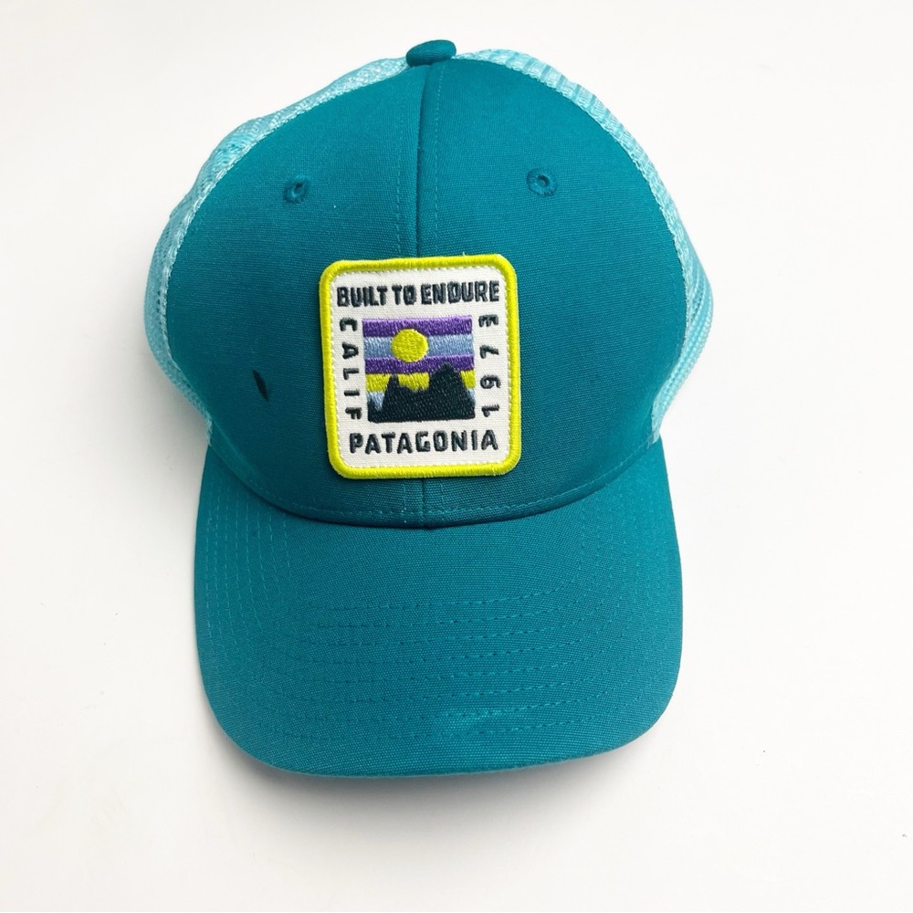PATAGONIA Calif 1973 Built To Endure Mesh Sides Snap Back Trucker Cap One Size